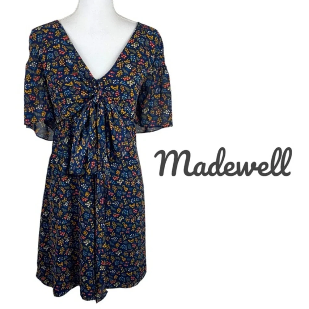 Madewell Sheer Floral Print Boho Hippie Festival Dress NWOT